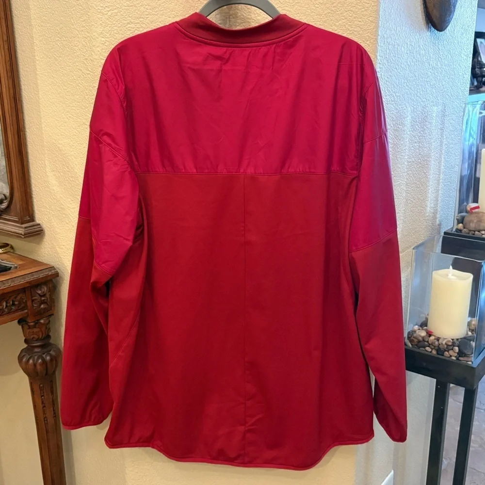 NIKE Men Red USC Trojans Dri-Fit Zipped Jacket Size Large